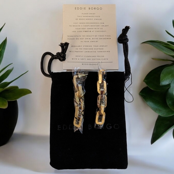 Eddie Borgo Supra Link Drop Earring - Picture 3 of 4